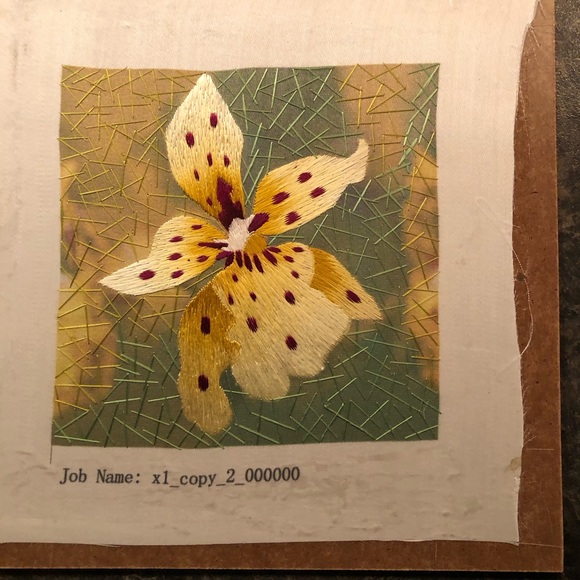 Handmade Silk Embroidery Art - Picture 2 of 4
